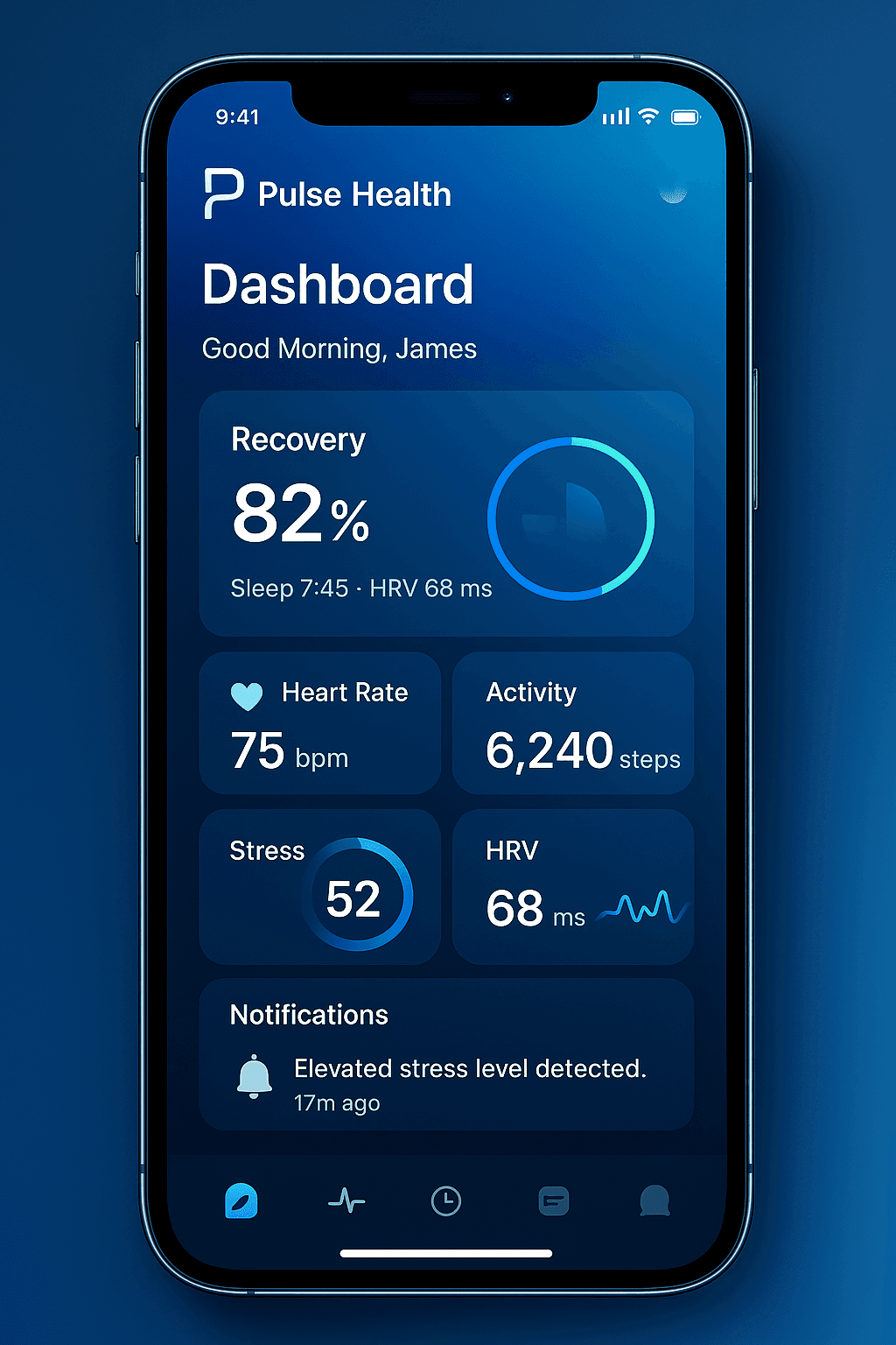 PulseMD app dashboard